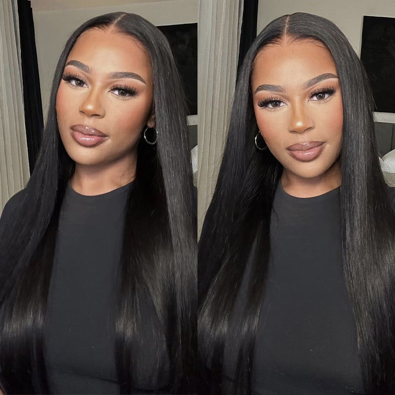 M-Cap Wear Go Straight 9x6 HD Lace Glueless Wig Pre Bleached Tiny Knots Wig